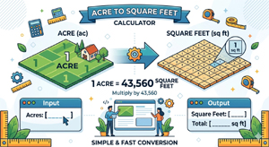 Acre to square feet